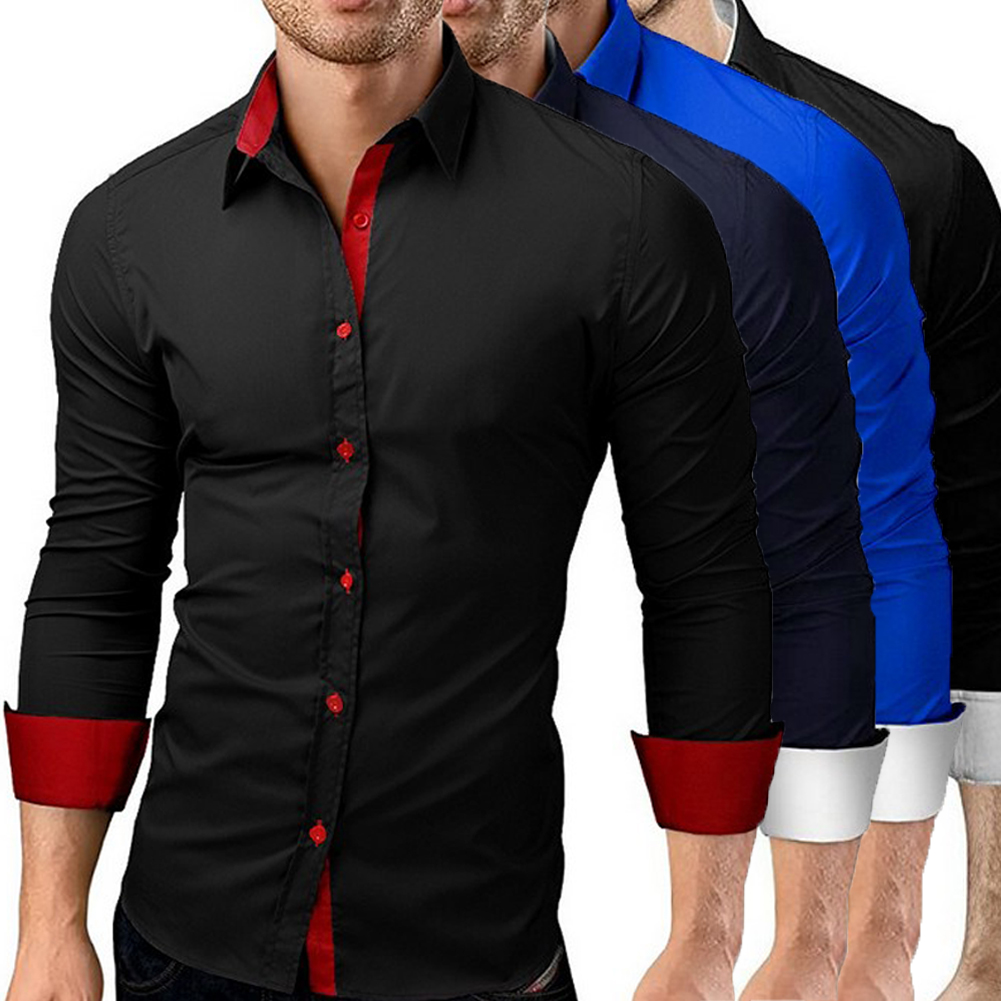 Men dress shirt slim fit