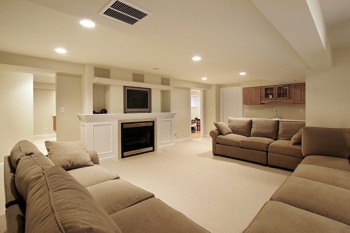 How to decorate a basement rec room