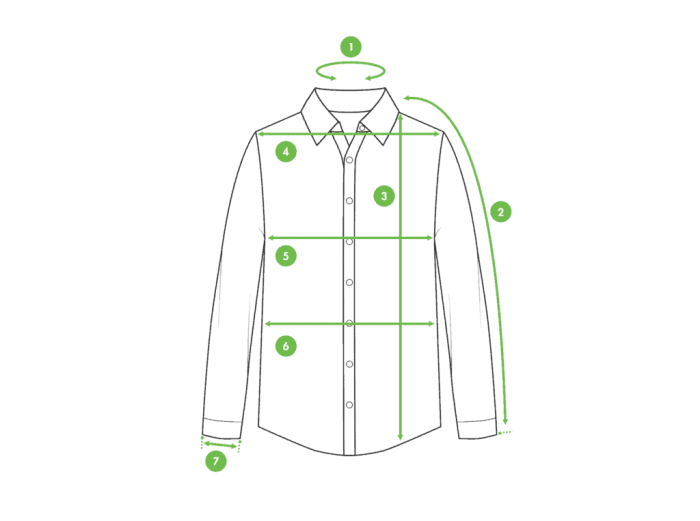 How to measure for dress shirt mens