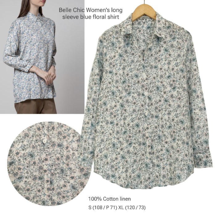 Floral dress shirt women's