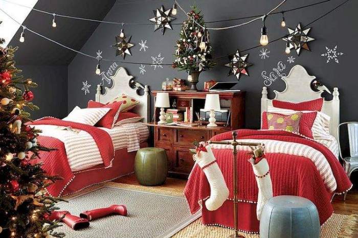 How to decorate kids room for christmas