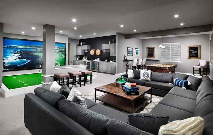 How to decorate a basement rec room