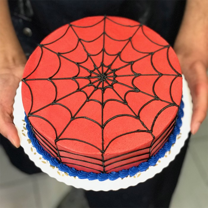 How to make a spiderman cake decoration